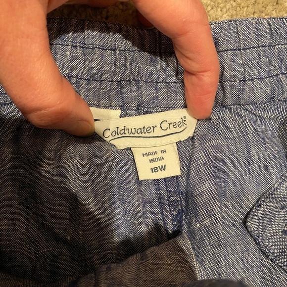 Coldwater Creek Chino Pants, size 18W - Picture 2 of 3